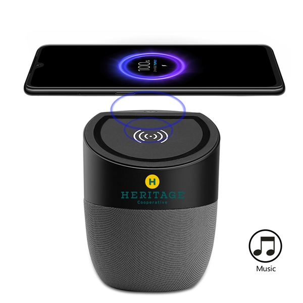 Wireless Charger and Bluetooth speaker comes in a special cylindrical shape... from ASI 90154 Sunjoy Group Inc