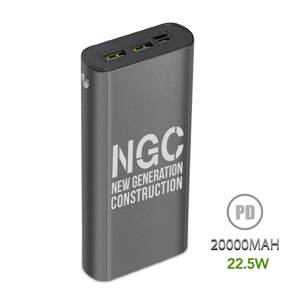 22.5W PD 20000mAh Power Bank is the perfect option for someone... from ASI 90154 Sunjoy Group Inc