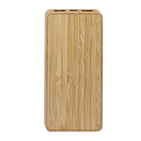 Cullerton Eco-Friendly 10,000mAh Power Bank has bamboo housing with a high... from ASI 90154 Sunjoy Group Inc