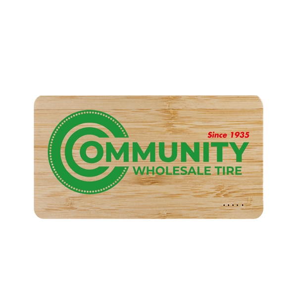 Cullerton Eco-Friendly 10,000mAh Power Bank has bamboo housing with a high... from ASI 90154 Sunjoy Group Inc