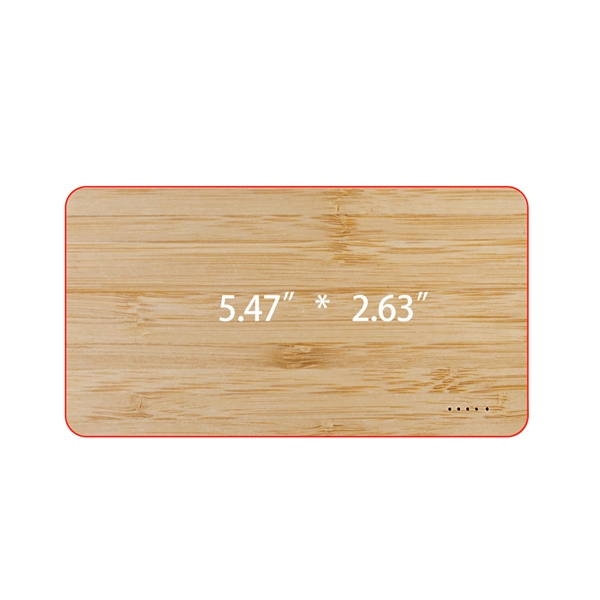 Cullerton Eco-Friendly 10,000mAh Power Bank has bamboo housing with a high... from ASI 90154 Sunjoy Group Inc