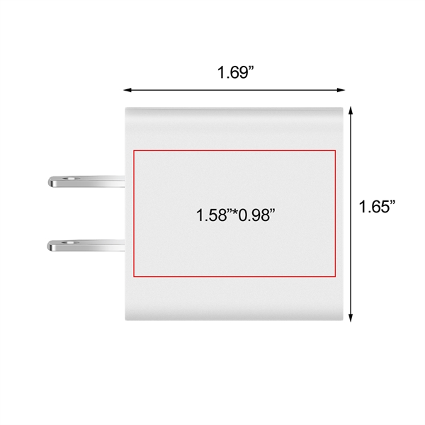20W Wall Charger is the ultra-compact wall charger is equipped with... from ASI 90154 Sunjoy Group Inc