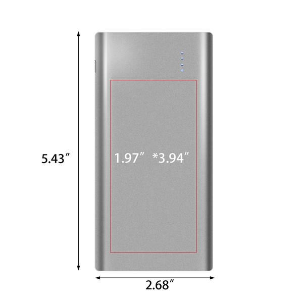 Keswick Sleek Aluminum 10000mAh Power Bank is made of sleek aluminum,... from ASI 90154 Sunjoy Group Inc