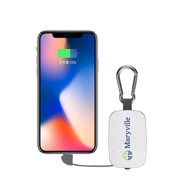 Key chain attachment, Ansel Eco-Friendly 1200mAh Power Bank and built-in lightning/Micro... from ASI 90154 Sunjoy Group Inc