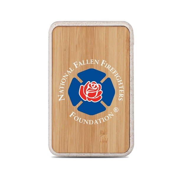 Kern Eco-Friendly 5000mAh Power Bank is engineered with bamboo and wheat... from ASI 90154 Sunjoy Group Inc