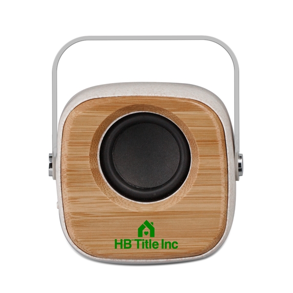 Eco-Friendly Wheat Straw + Bamboo Bluetooth Speaker with Carry handle... from ASI 90154 Sunjoy Group Inc