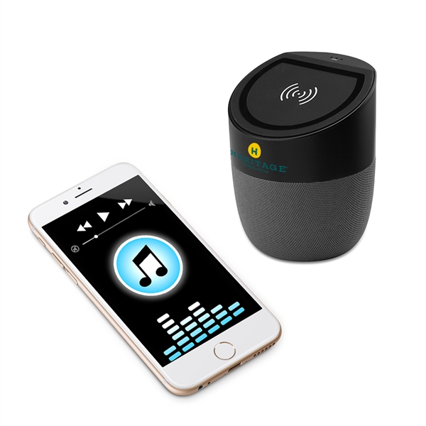 Wireless Charger and Bluetooth speaker comes in a special cylindrical shape... from ASI 90154 Sunjoy Group Inc