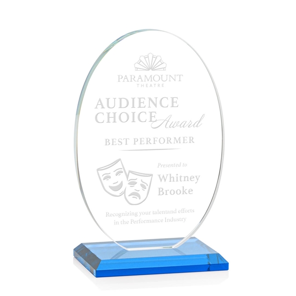 The Austin Award features a 1/2" thick Starfire oval mounted on... from ASI 84592 St Regis Group / St Regis