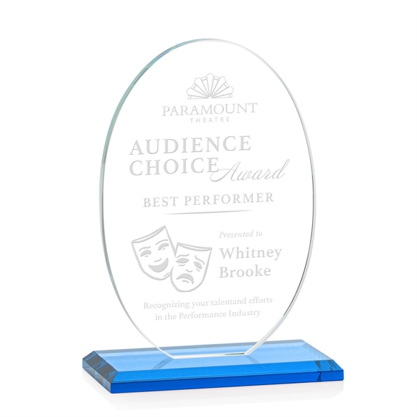 The Austin Award features a 1/2" thick Starfire oval mounted on... from ASI 84592 St Regis Group / St Regis