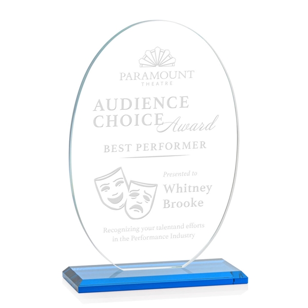 The Austin Award features a 1/2" thick Starfire oval mounted on... from ASI 84592 St Regis Group / St Regis