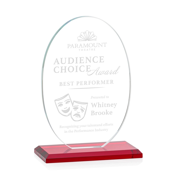 The Austin Award features a 1/2" thick Starfire oval mounted on... from ASI 84592 St Regis Group / St Regis