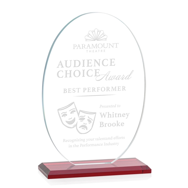 The Austin Award features a 1/2" thick Starfire oval mounted on... from ASI 84592 St Regis Group / St Regis