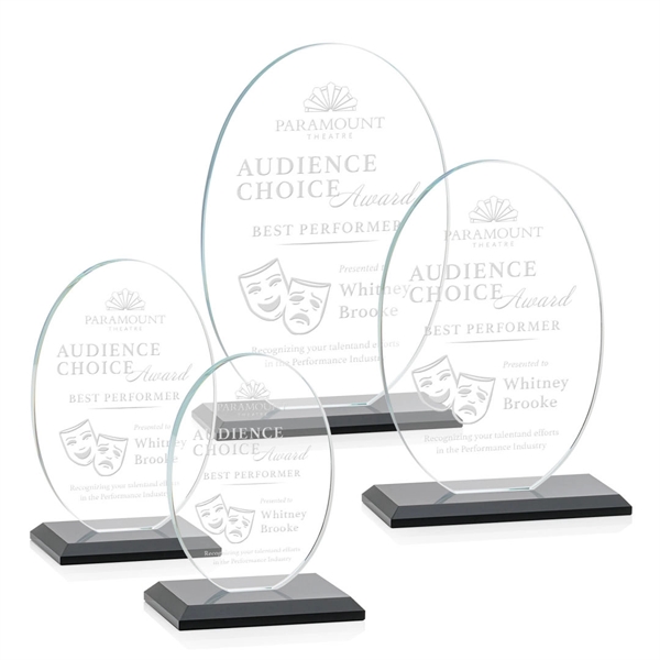 The Austin Award features a 1/2" thick Starfire oval mounted on... from ASI 84592 St Regis Group / St Regis