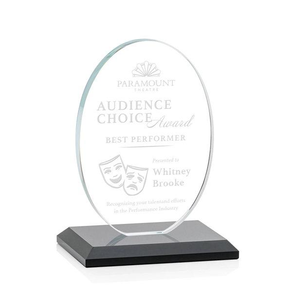 The Austin Award features a 1/2" thick Starfire oval mounted on... from ASI 84592 St Regis Group / St Regis