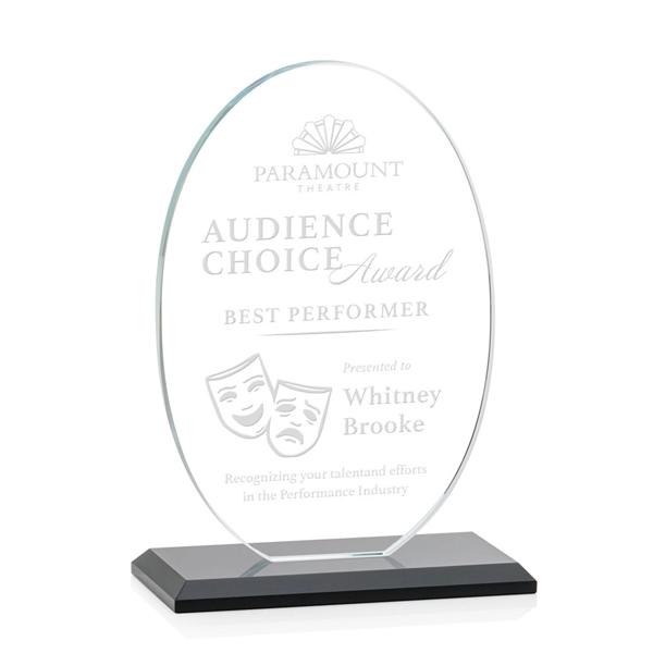 The Austin Award features a 1/2" thick Starfire oval mounted on... from ASI 84592 St Regis Group / St Regis