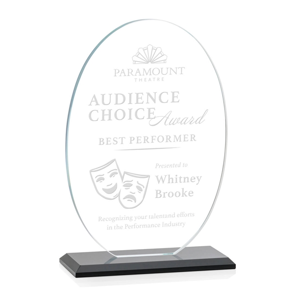 The Austin Award features a 1/2" thick Starfire oval mounted on... from ASI 84592 St Regis Group / St Regis