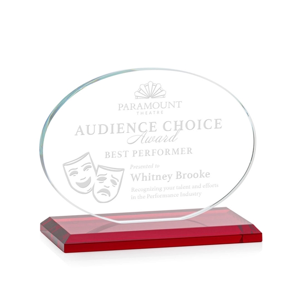 The Austin Award features a 1/2" thick Starfire oval mounted on... from ASI 84592 St Regis Group / St Regis