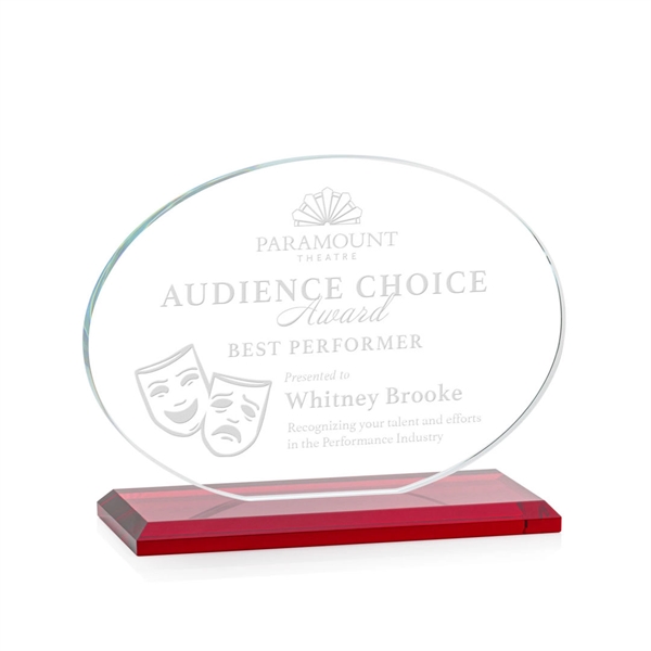 The Austin Award features a 1/2" thick Starfire oval mounted on... from ASI 84592 St Regis Group / St Regis