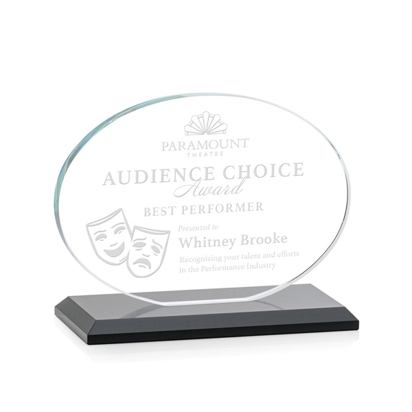 The Austin Award features a 1/2" thick Starfire oval mounted on... from ASI 84592 St Regis Group / St Regis