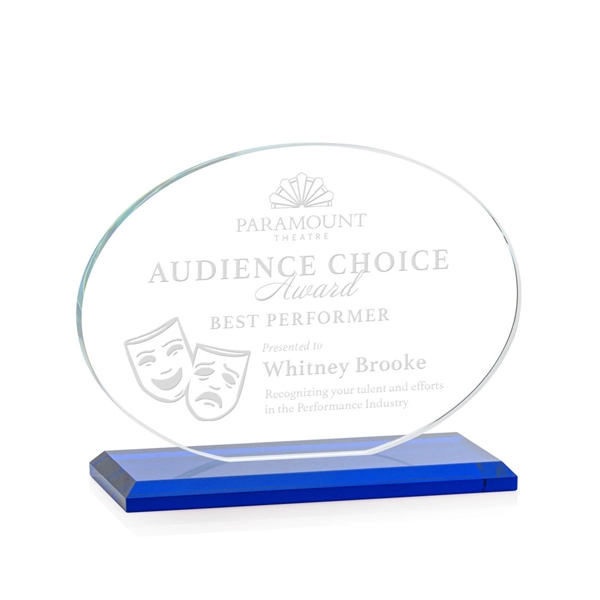 The Austin Award features a 1/2" thick Starfire oval mounted on... from ASI 84592 St Regis Group / St Regis