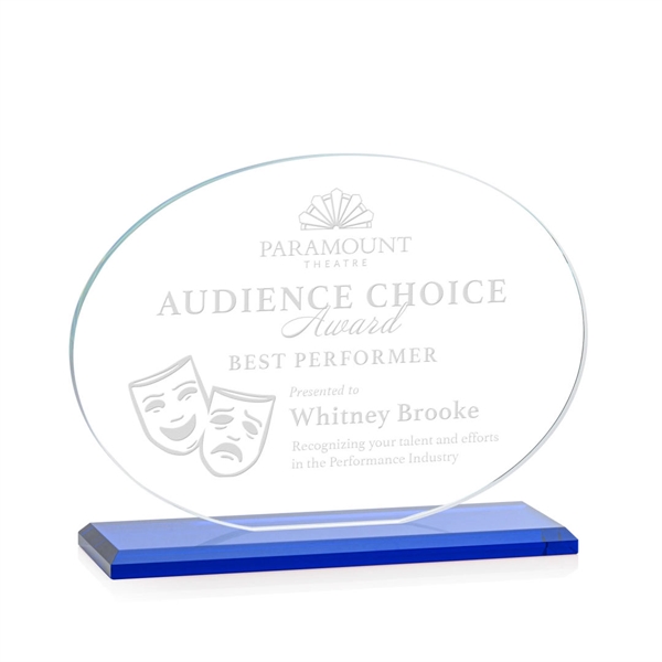 The Austin Award features a 1/2" thick Starfire oval mounted on... from ASI 84592 St Regis Group / St Regis