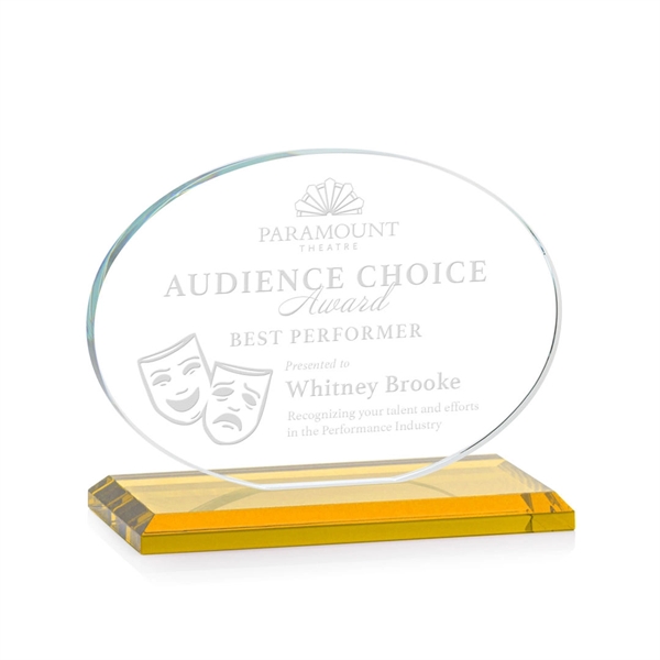 The Austin Award features a 1/2" thick Starfire oval mounted on... from ASI 84592 St Regis Group / St Regis