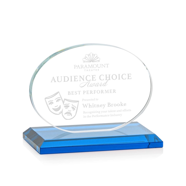 The Austin Award features a 1/2" thick Starfire oval mounted on... from ASI 84592 St Regis Group / St Regis