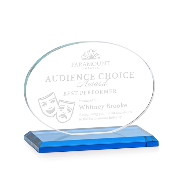 The Austin Award features a 1/2" thick Starfire oval mounted on... from ASI 84592 St Regis Group / St Regis