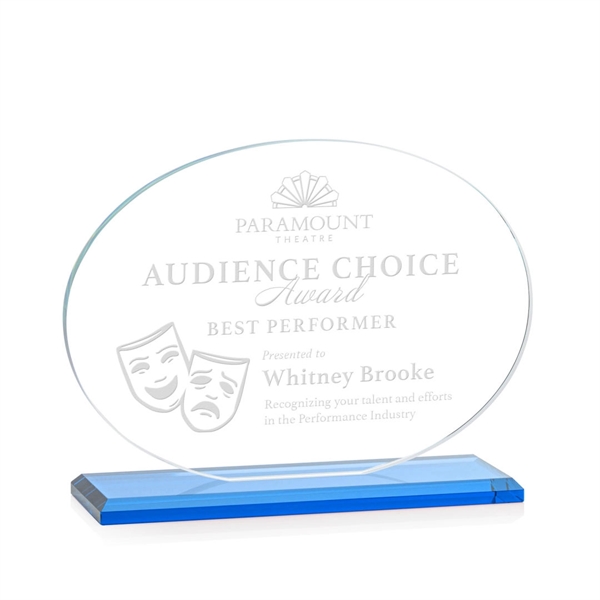 The Austin Award features a 1/2" thick Starfire oval mounted on... from ASI 84592 St Regis Group / St Regis