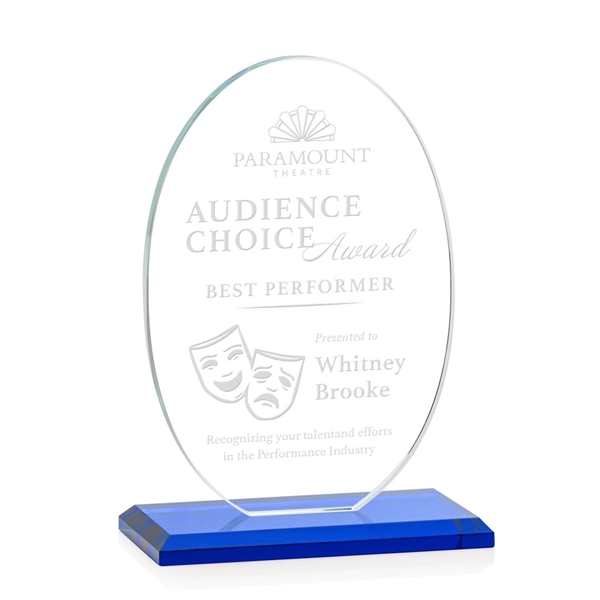 The Austin Award features a 1/2" thick Starfire oval mounted on... from ASI 84592 St Regis Group / St Regis