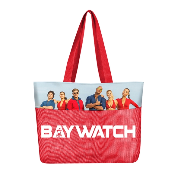 Fully customizable, industrial strength tote bag with sublimated graphics. Custom size,... from ASI 65952 ZZ DROPPED -LBU Inc / LBU