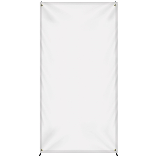Economy X-Banner kit with 60" X 31" premium display polyester banner,... from ASI 80228 Quinn