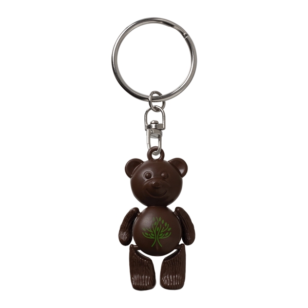 Bear shaped key tag in a variety of colors.... from ASI 62190 Illini