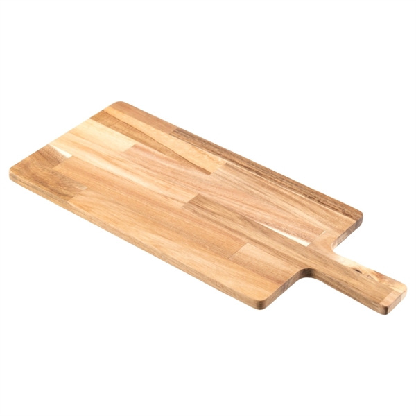 Natural acacia wood serving and cutting board that also functions as... from ASI 57655 STOPNGO Line