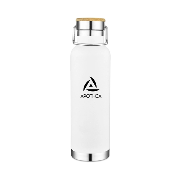 22 oz. stainless steel insulated bottle with bamboo lid.... from ASI 98360 WOWLine / WOWLine®