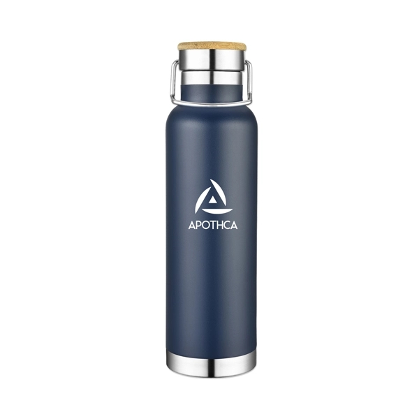 22 oz. stainless steel insulated bottle with bamboo lid.... from ASI 98360 WOWLine / WOWLine®