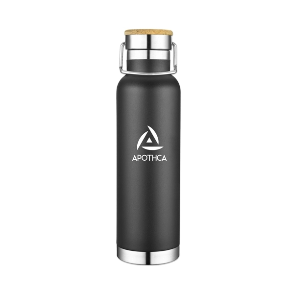 22 oz. stainless steel insulated bottle with bamboo lid.... from ASI 98360 WOWLine / WOWLine®