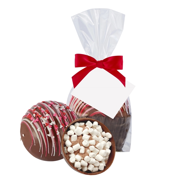 Valentine's Day Mega hot chocolate bomb mug stuffer - milk chocolate.... from ASI 71685 Midnite Snax®
