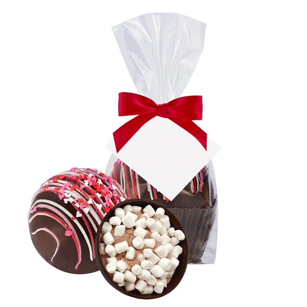 Valentine's Day Mega hot chocolate bomb mug stuffer - dark chocolate.... from ASI 71685 Midnite Snax®