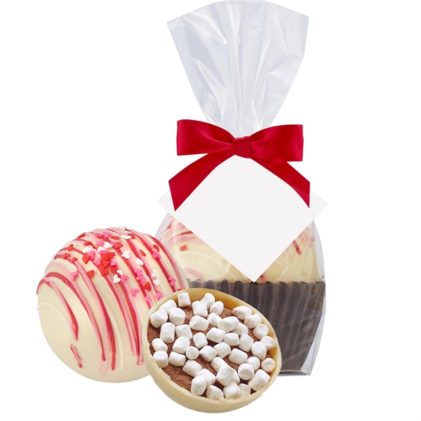 Valentine's Day Mega hot chocolate bomb mug stuffer - white chocolate.... from ASI 71685 Midnite Snax®