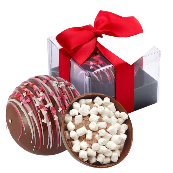 Valentine's Day Mega hot chocolate bomb gift box with hang tag... from ASI 71685 Midnite Snax®
