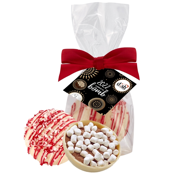 New years Mega hot chocolate bomb mug stuffer - white chocolate... from ASI 71685 Midnite Snax®