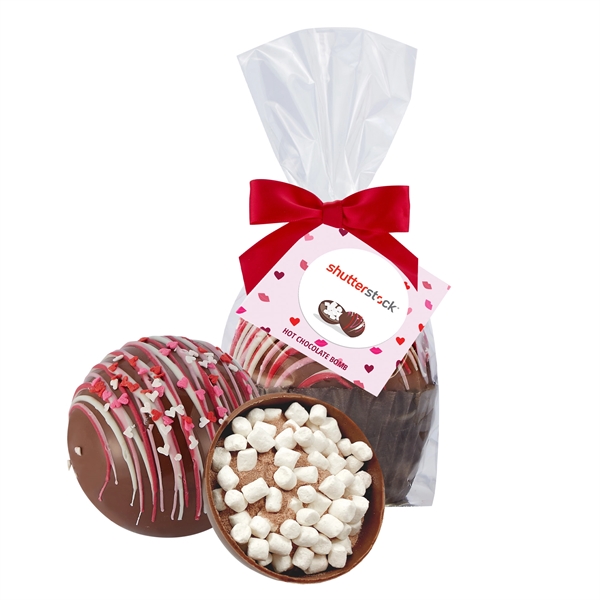 Valentine's Day Mega hot chocolate bomb mug stuffer - milk chocolate.... from ASI 71685 Midnite Snax®