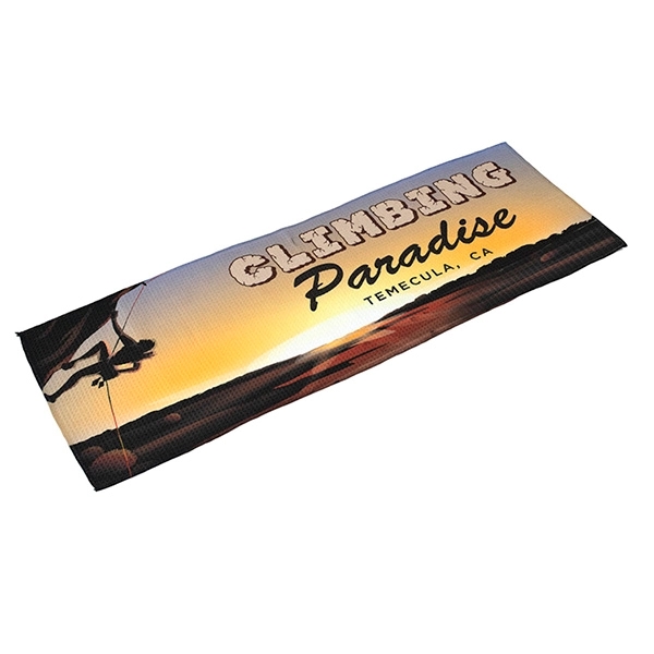 16" x 25" polyester blend sports towel with waffle weave pattern... from ASI 62660 Innovation Line