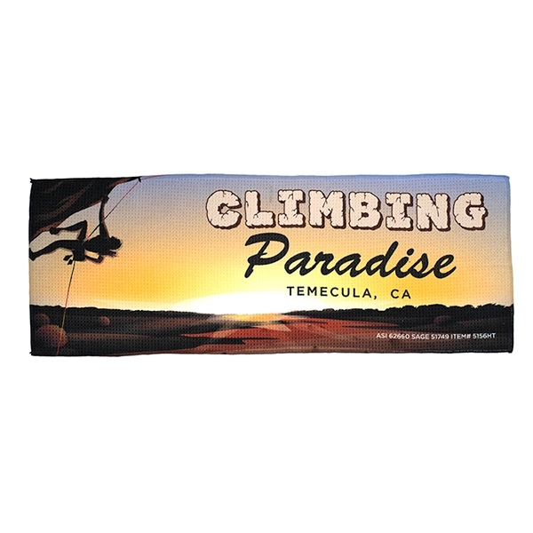 16" x 25" polyester blend sports towel with waffle weave pattern... from ASI 62660 Innovation Line