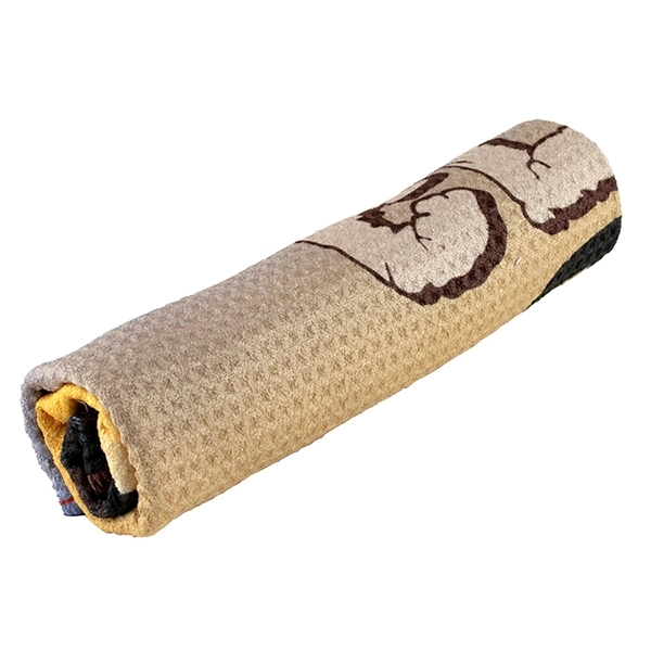 16" x 25" polyester blend sports towel with waffle weave pattern... from ASI 62660 Innovation Line