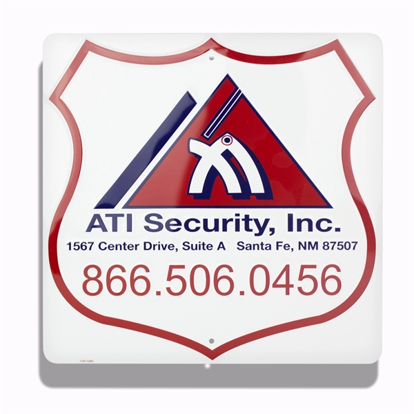 16" x 16" sign with two holes.... from ASI 50120 Dixie Seal & Stamp Co Inc / Dixiline