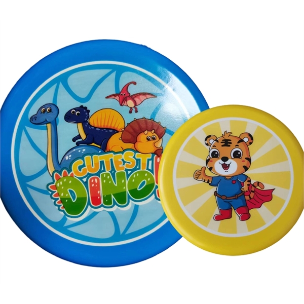 9.06 inch Colored Flying Disc for kids plus free full color... from ASI 37218 Athena Promo (tm)