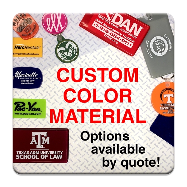 Key tag - California - spot color. Flexible; 17 colors; screen... from ASI 80210 Quikey Mfg Co Inc / Quikey Line