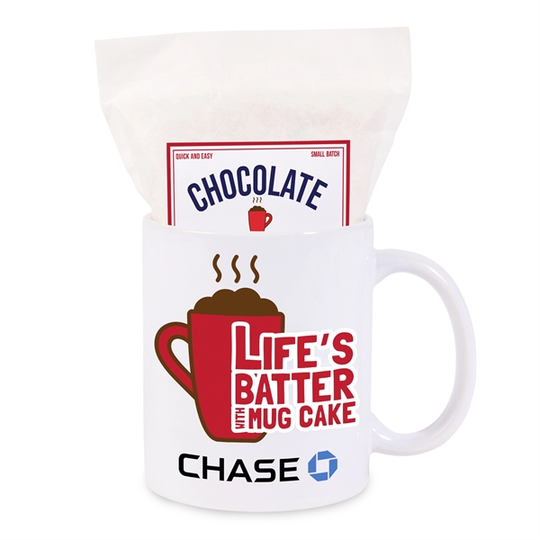 11oz Full Color Mug with Chocolate Mug Cake Packet... from ASI 44900 NC Custom (CI/Lanco) / Lanco